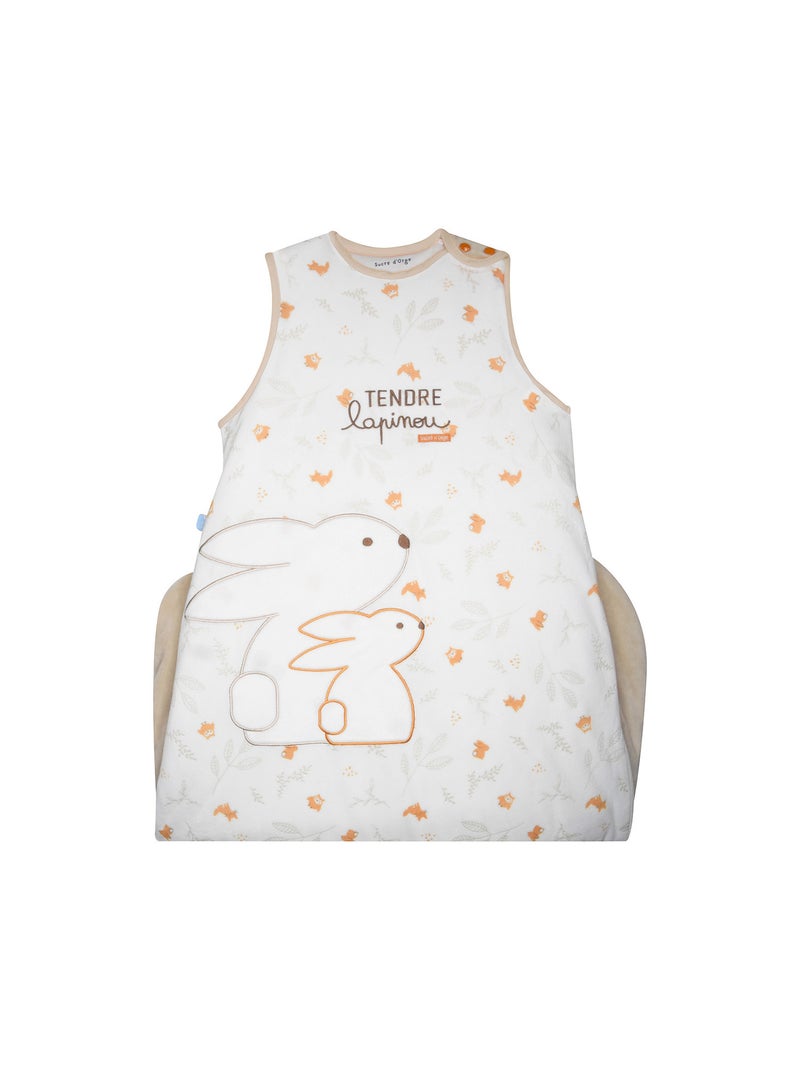 GIGOTEUSE 6/36M MENPHIS VELOURS DOUX SANS MANCHES Blanc - Kiabi