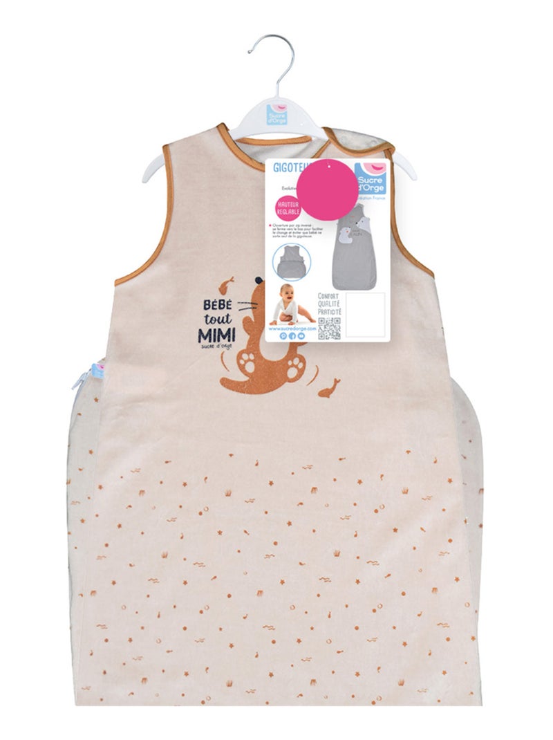 GIGOTEUSE 6/36M NAGETTE VELOURS RASE SANS MANCHES Beige - Kiabi