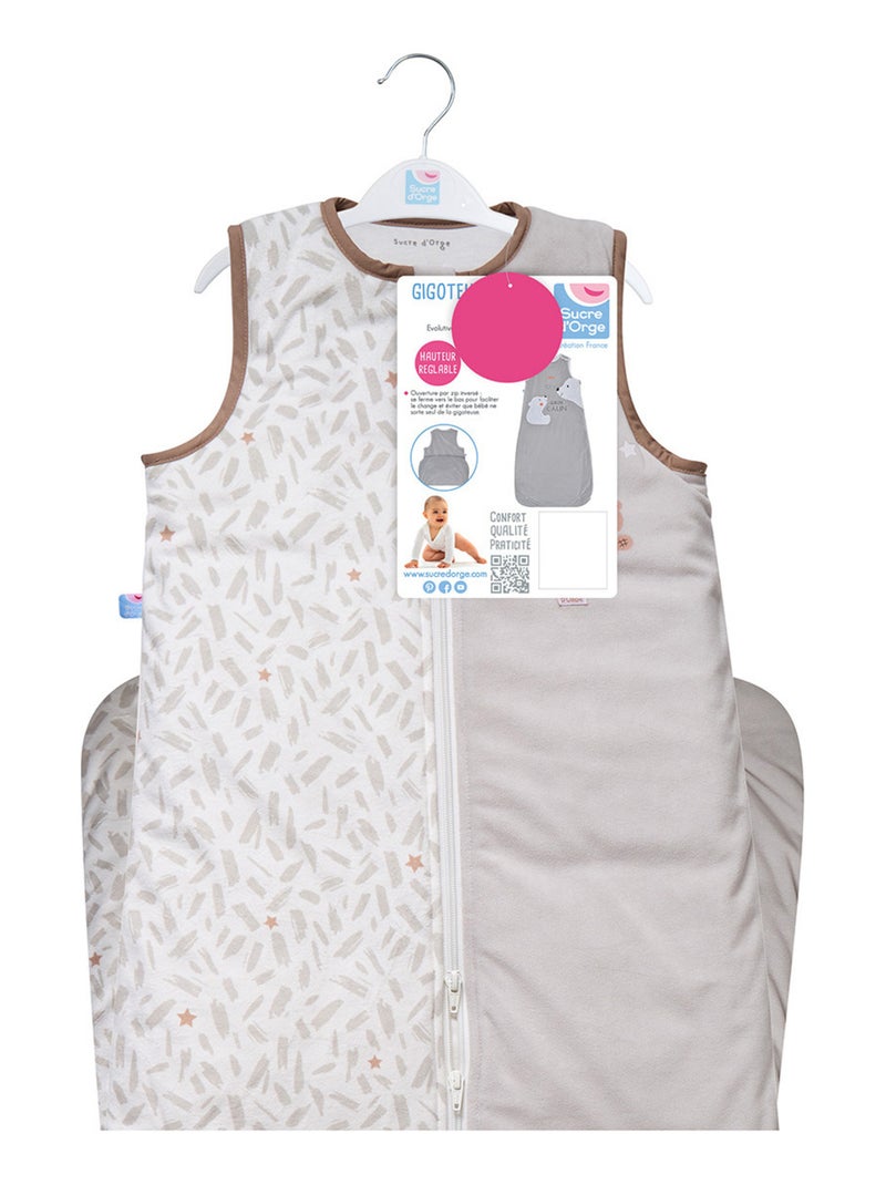 GIGOTEUSE 6/36M ODELIN VELOURS DOUX SANS MANCHES SECURITE AUTO Gris - Kiabi