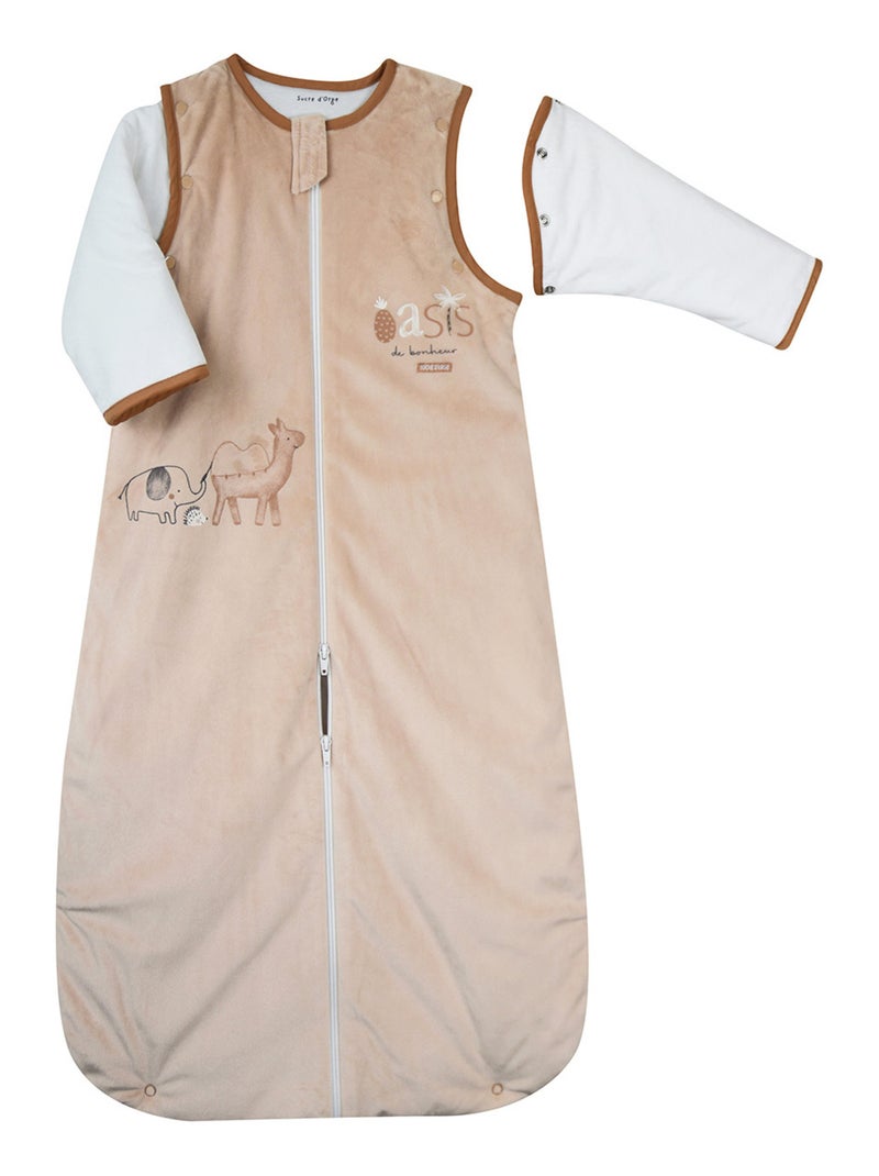 GIGOTEUSE 6/36M OURY VELOURS DOUX MANCHES AMOVIBLES SECURITE AUTO Beige - Kiabi