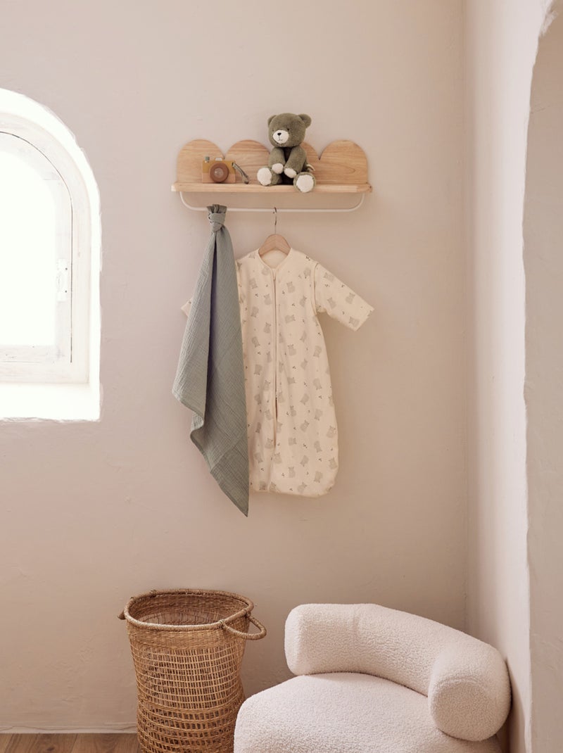 Gigoteuse 70 cm en gaze de coton bio Noukie's Ecru - Kiabi