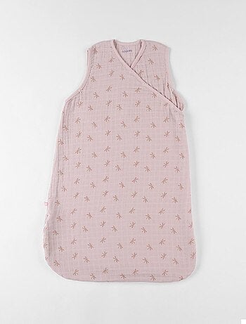 Gigoteuse 70 cm libellules en mousseline ouatinée, poudré Noukie's