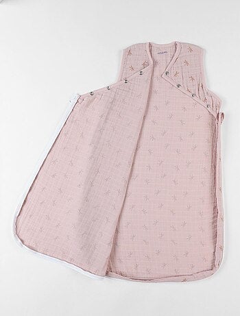 Gigoteuse 70 cm libellules en mousseline ouatinée, poudré Noukie's