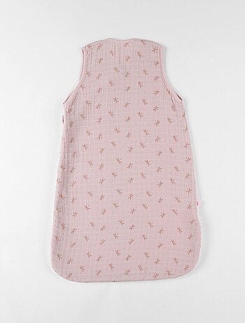 Gigoteuse 70 cm libellules en mousseline ouatinée, poudré Noukie's