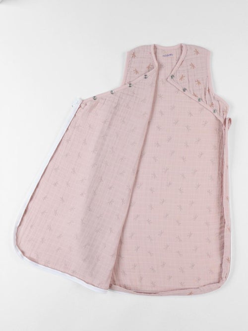 Gigoteuse 70 cm libellules en mousseline ouatinée, poudré Noukie's - Kiabi