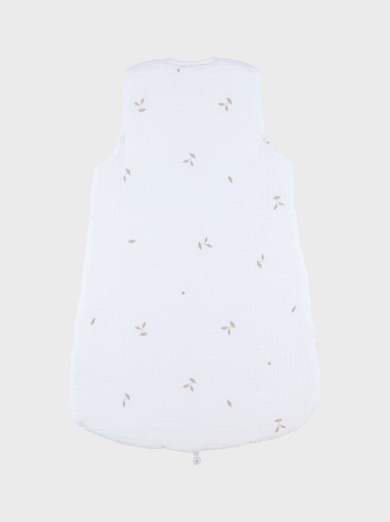 Gigoteuse 70 cm manches amovibles gaze de coton bio Noukie's Blanc - Kiabi