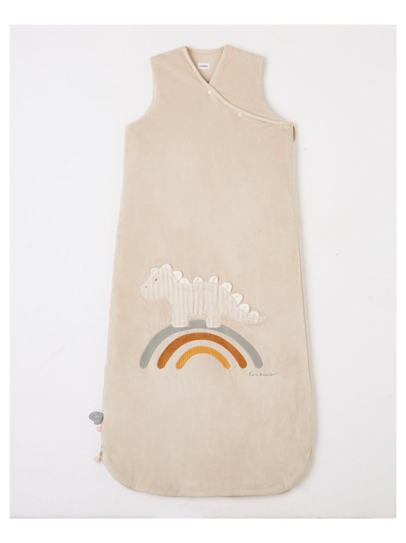 Gigoteuse 90-110 cm Stegi en veloudoux, Noukie's Beige - Kiabi