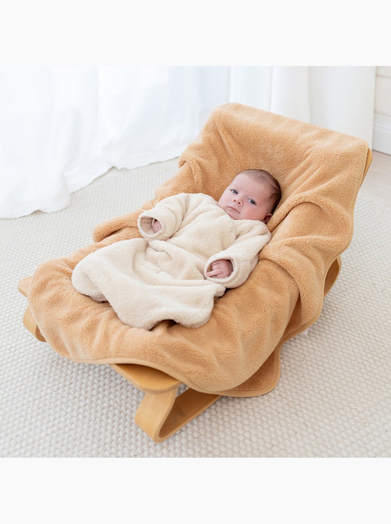 Gigoteuse avec moufles hiver  - TOG 2.5 Chaud tout doux Beige coquille - Kiabi