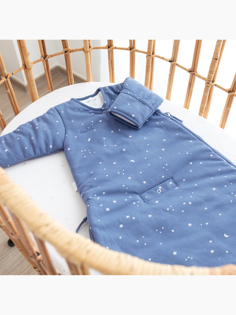 Gigoteuse avec moufles hiver  - TOG 3 Cocon bien chaud Bleu foncé - Kiabi