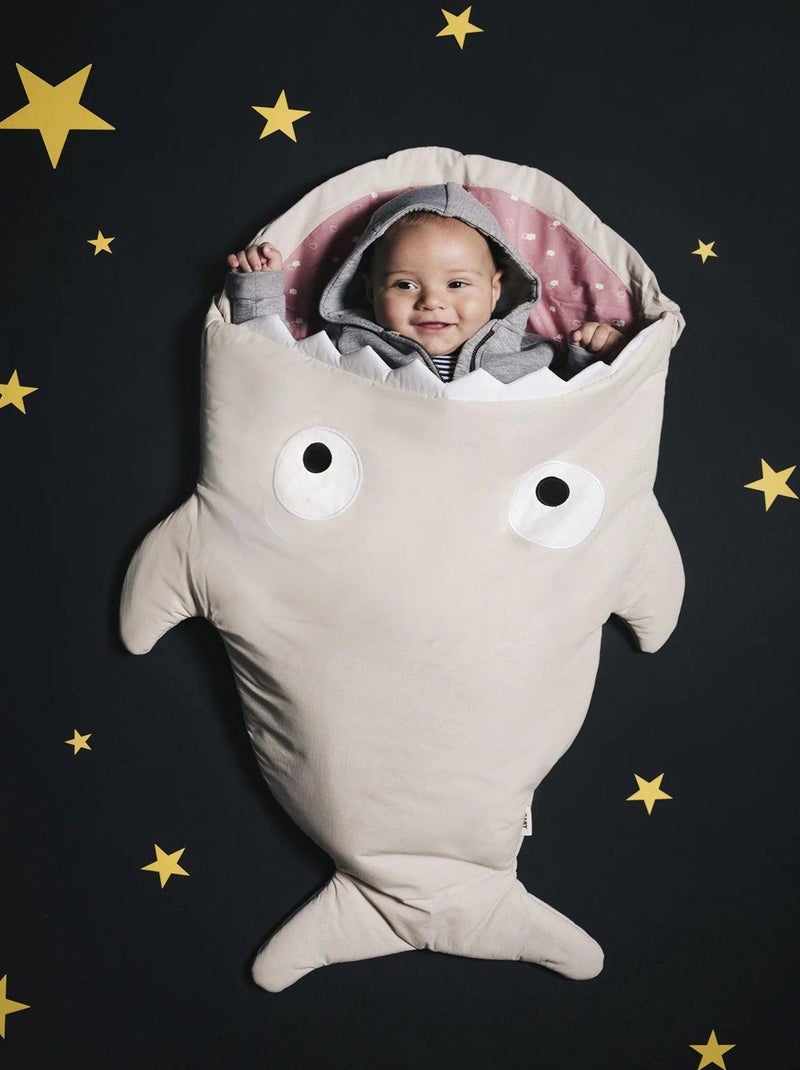 Gigoteuse Baby Shark - Gris Pierre - Nuages Roses Gris Rose - Kiabi