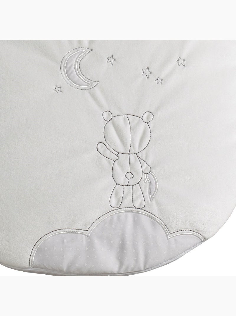 Gigoteuse bébé brodée en coton - SAUTHON Blanc Gris - Kiabi