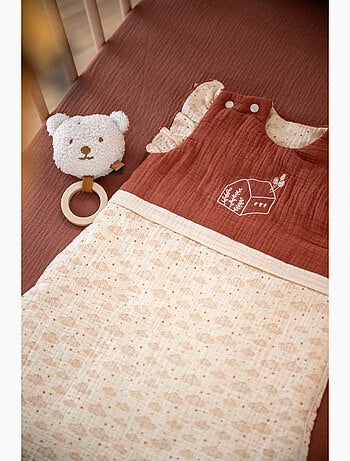 Gigoteuse bébé hiver à volants en double gaze de coton - SAUTHON