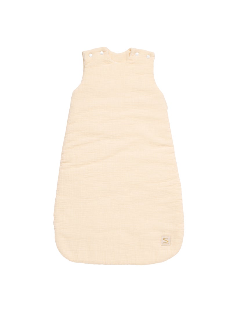 Gigoteuse bébé hiver en double gaze de coton et son doudou mouchoir - SAUTHON Beige - Kiabi