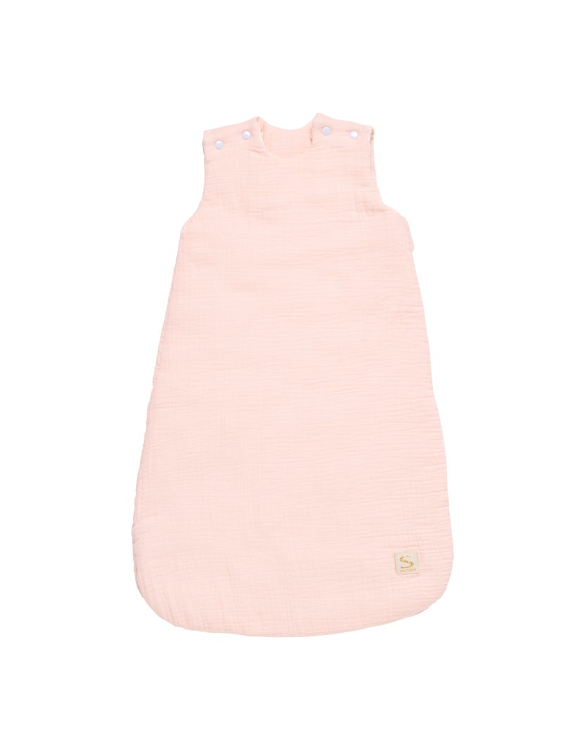 Gigoteuse bébé hiver en double gaze de coton et son doudou mouchoir - SAUTHON Rose - Kiabi