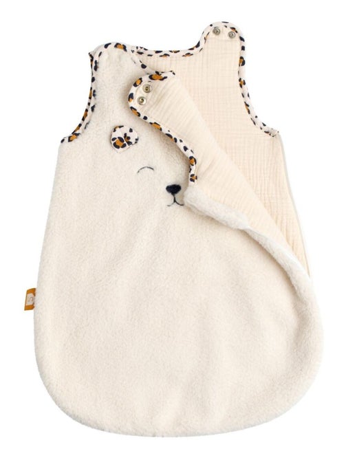Gigoteuse bébé naissance hiver en sherpa et détails léopard - SAUTHON - Kiabi