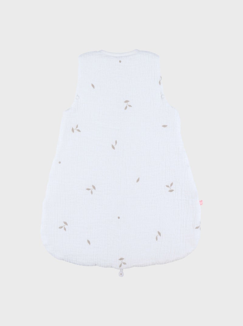 Gigoteuse brodée 50 cm en gaze de coton bio Noukie's Blanc - Kiabi