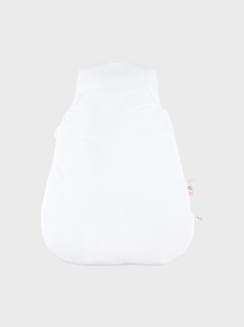 Gigoteuse brodée 50 cm en Veloudoux® Noukie's Ecru - Kiabi