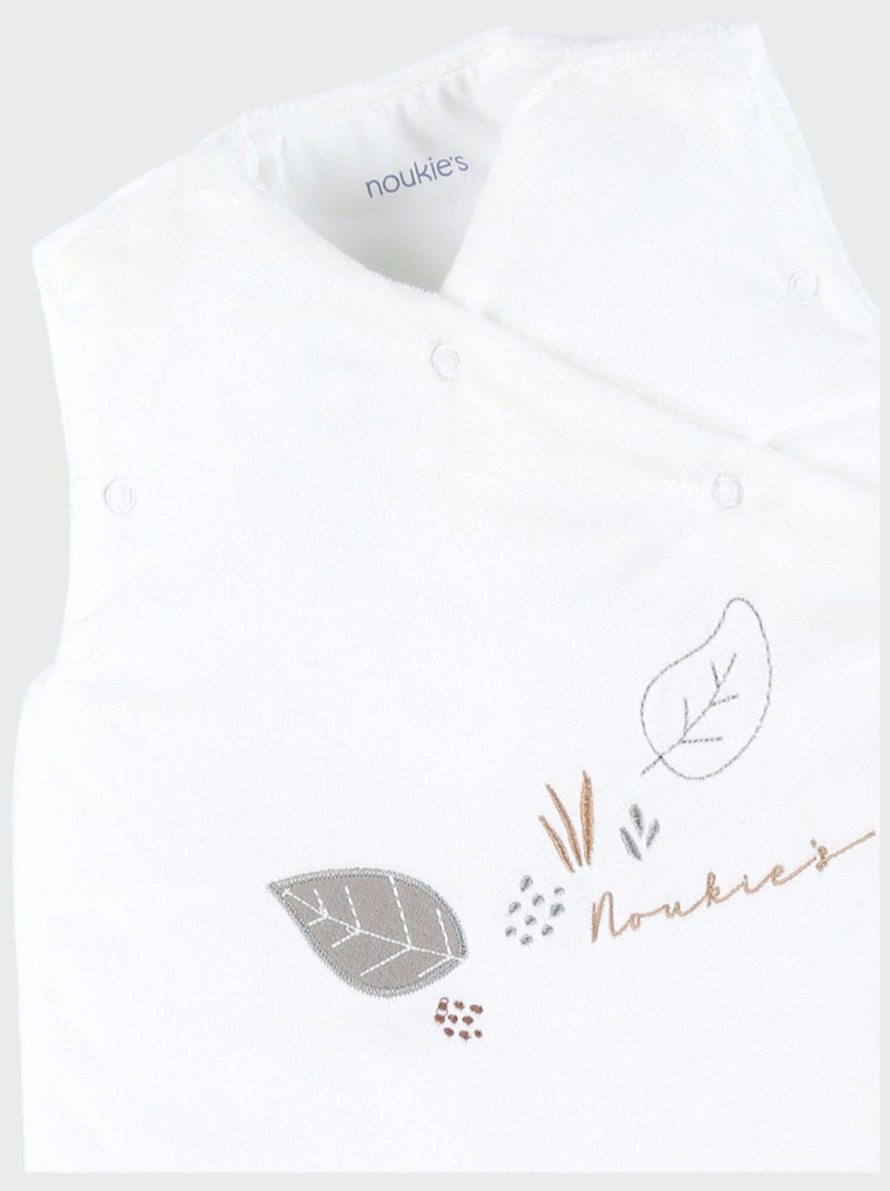 Gigoteuse brodée 50 cm en Veloudoux® Noukie's Ecru - Kiabi