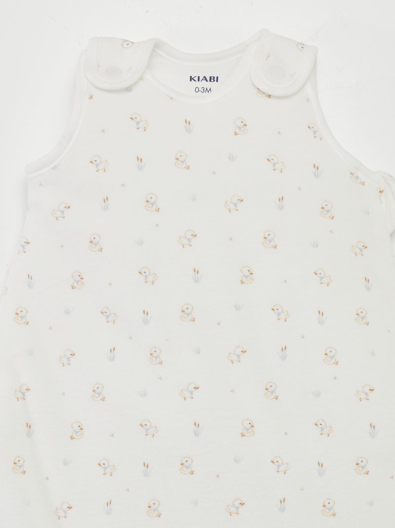 Gigoteuse chaude à motif TOG 2,5 Blanc canard - Kiabi