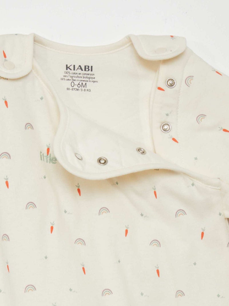 Gigoteuse chaude avec manches amovibles - TOG 2 Ecru - Kiabi