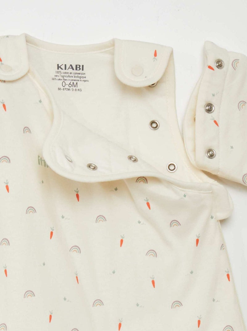 Gigoteuse chaude avec manches amovibles - TOG 2 Ecru - Kiabi