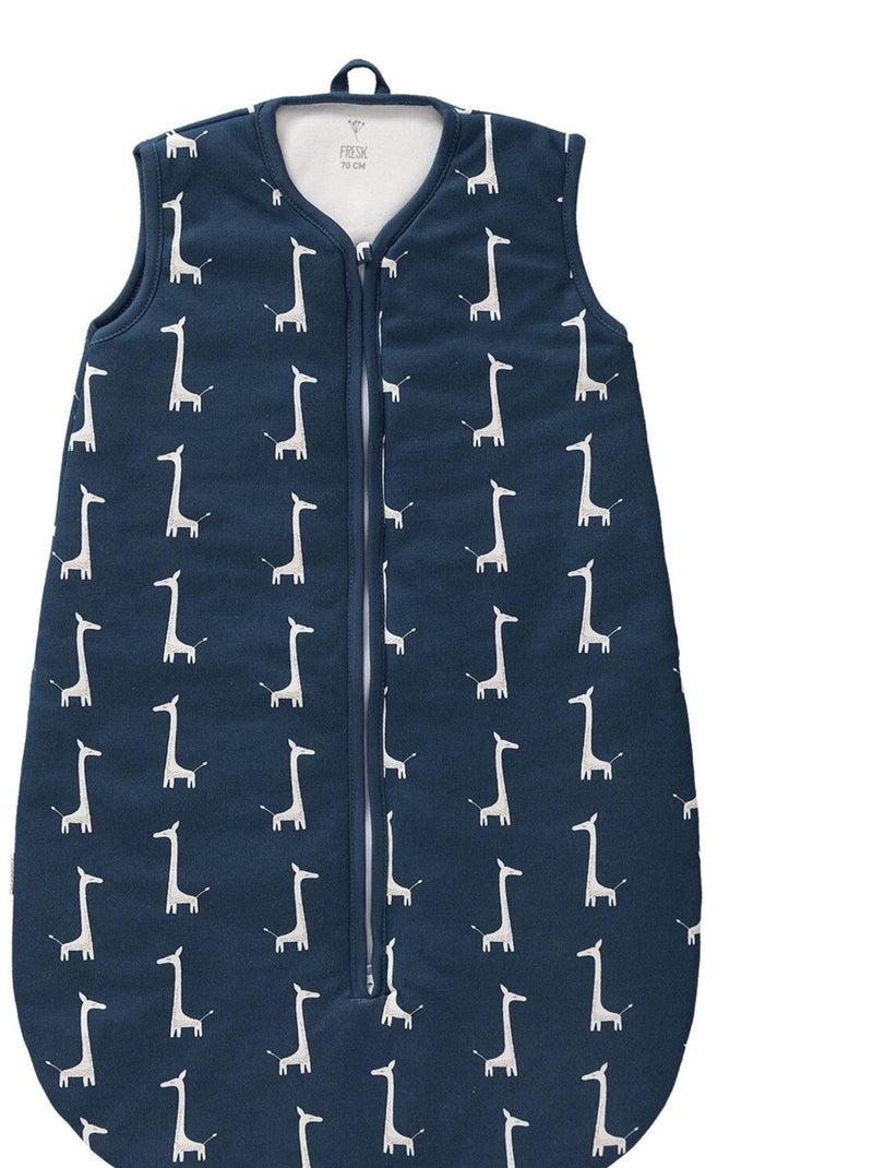 Gigoteuse chaude en coton TOG 2,8 girafe bleue indigo (0-6 mois) Bleu - Kiabi