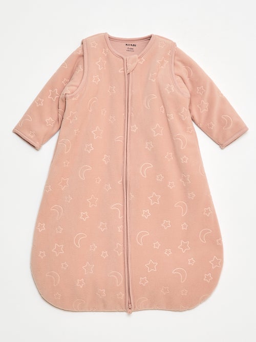 Gigoteuse chaude en polaire avec manches amovibles par pressions TOG 2,5 - Kiabi