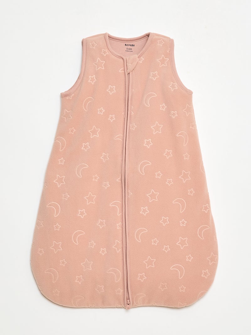 Gigoteuse chaude en polaire avec manches amovibles par pressions TOG 2,5 Rose - Kiabi