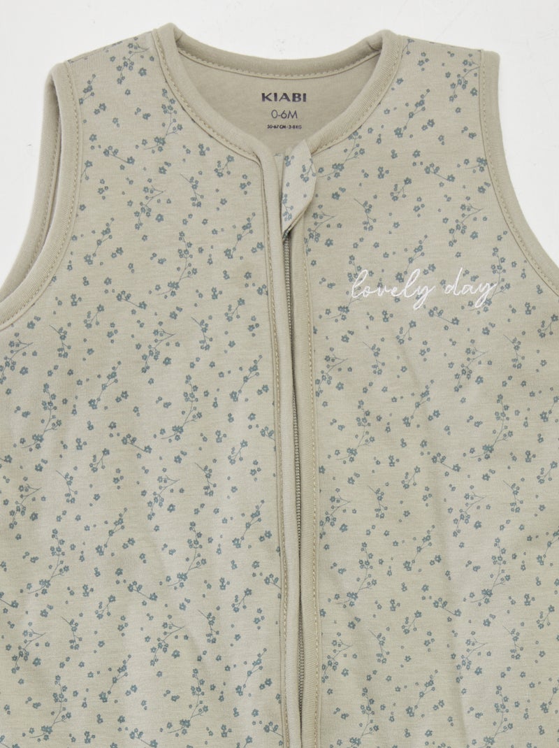 Gigoteuse chaude imprimée à fleurs - TOG 2 Vert - Kiabi