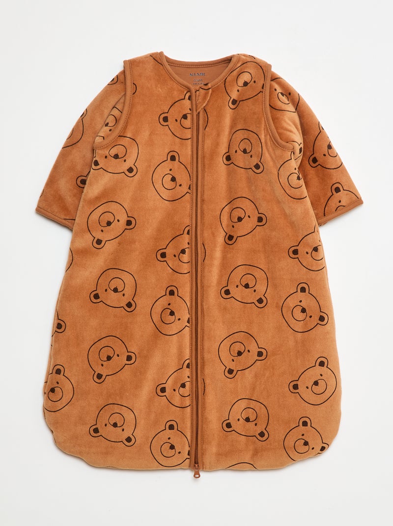 Gigoteuse chaude manches amovibles - TOG 2.5 Marron - Kiabi