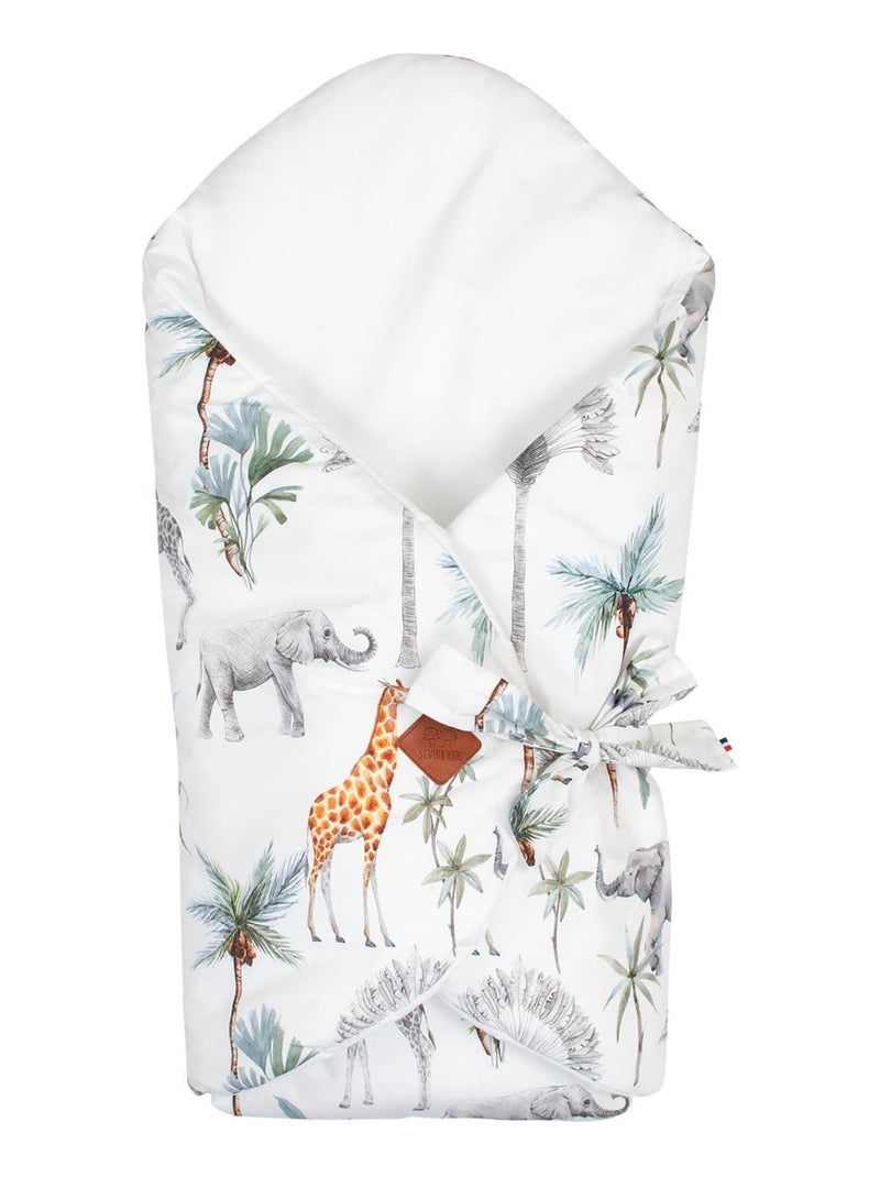 Gigoteuse d'emmaillotage évolutive en coton, Safari SEVIRA KIDS Multicolore - Kiabi