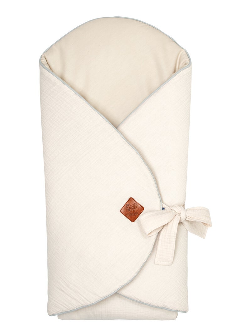 Gigoteuse d'emmaillotage évolutive en gaze de coton, Jeanne SEVIRA KIDS Beige - Kiabi