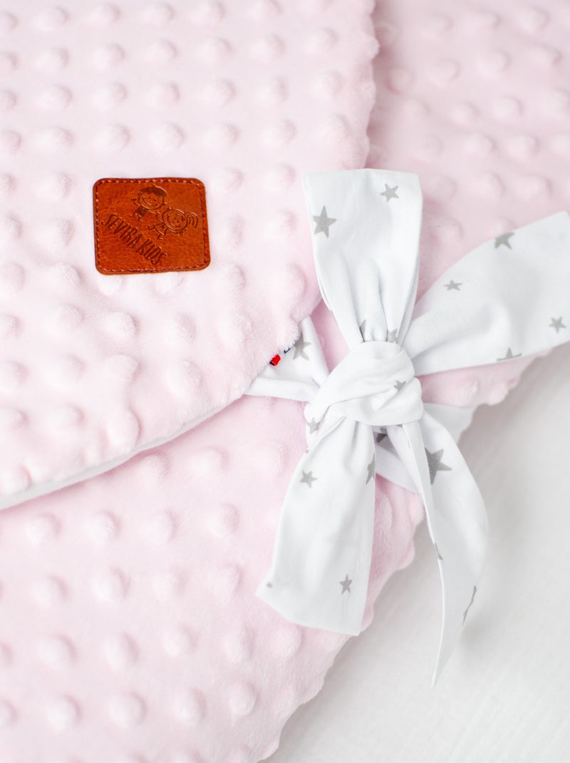 Gigoteuse d'emmaillotage évolutive, Minky Stella SEVIRA KIDS Rose - Kiabi