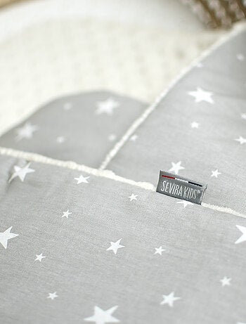 Gigoteuse d'emmaillotage minky, STELLA Gris SEVIRA KIDS