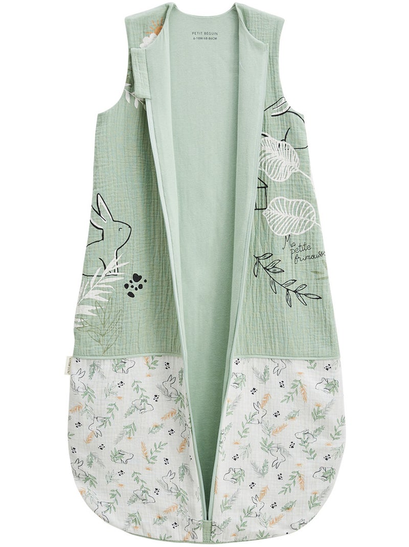 Gigoteuse d'été en gaze de coton Frimousse Vert - Kiabi