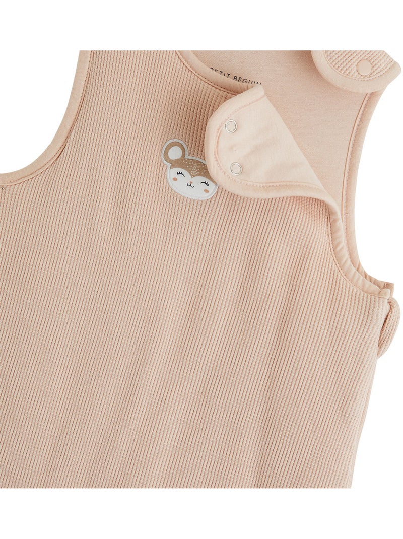 Gigoteuse d'hiver en coton gaufré Rose - Kiabi