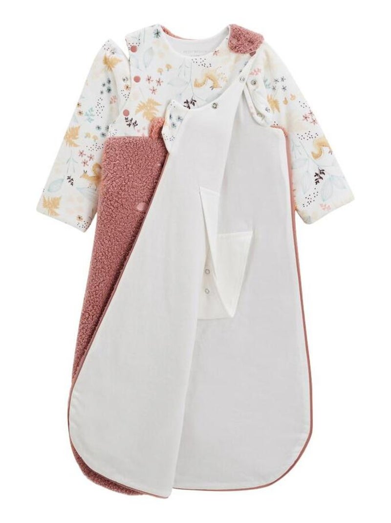 Gigoteuse d'hiver en sherpa avec manches amovibles Bloom Rose - Kiabi