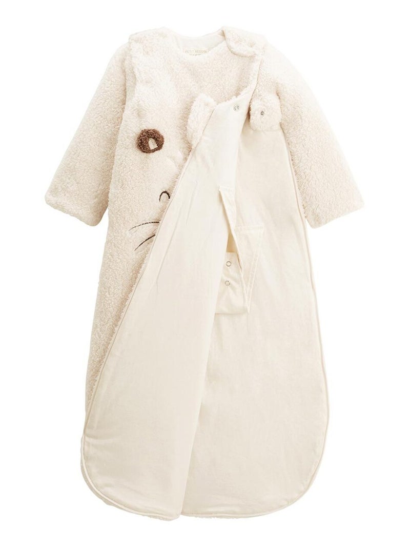 Gigoteuse d'hiver en sherpa avec manches amovibles Cracotte Beige - Kiabi