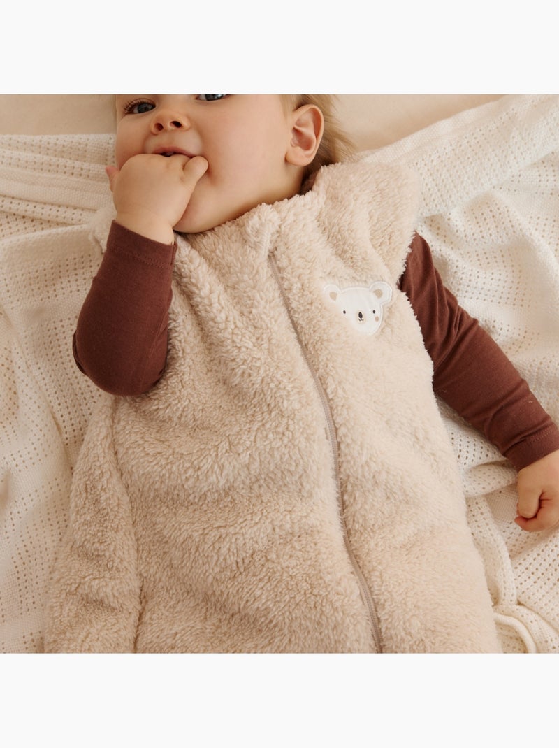 Gigoteuse d'hiver en sherpa Beige sable - Kiabi