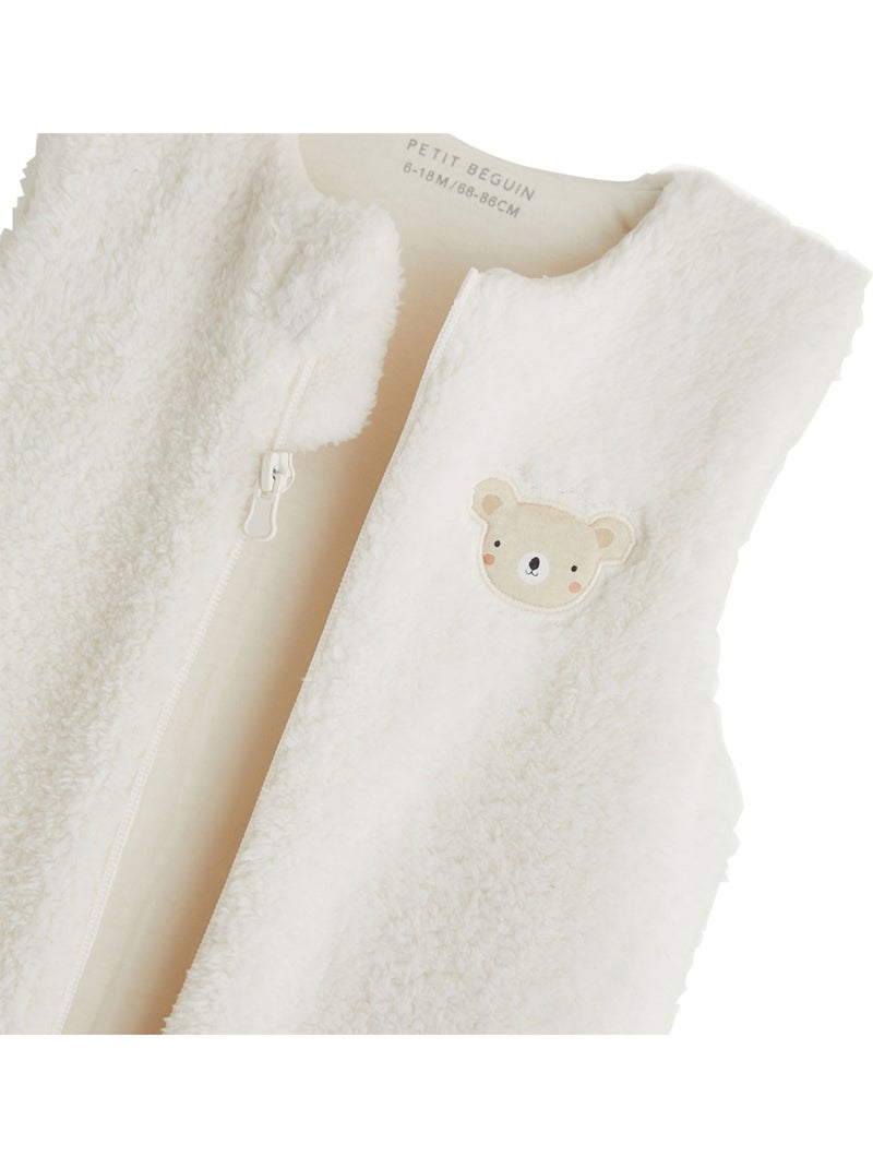Gigoteuse d'hiver en sherpa Ecru - Kiabi
