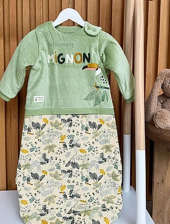 Gigoteuse d'hiver en velours avec manches amovibles Boavista