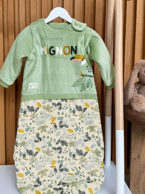 Gigoteuse d'hiver en velours avec manches amovibles Boavista - Kiabi