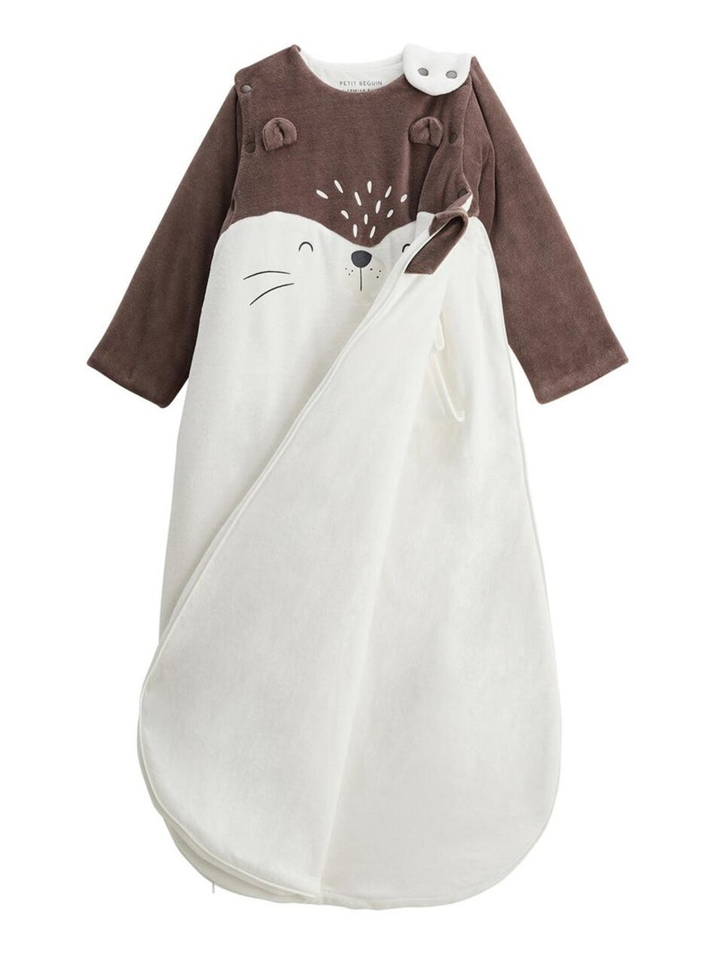 Gigoteuse d'hiver en velours avec manches amovibles Cracotte Marron - Kiabi