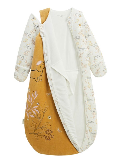 Gigoteuse d'hiver en velours avec manches amovibles Emilie - Kiabi