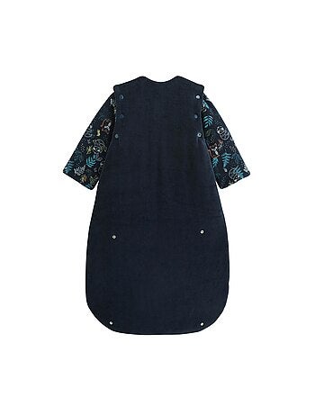 Gigoteuse d'hiver en velours avec manches amovibles Jungle Friends