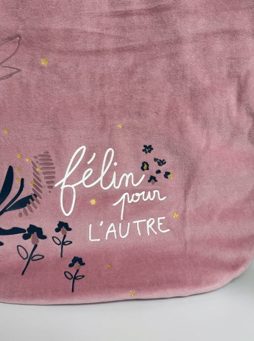 Gigoteuse d'hiver en velours Céleste - Kiabi