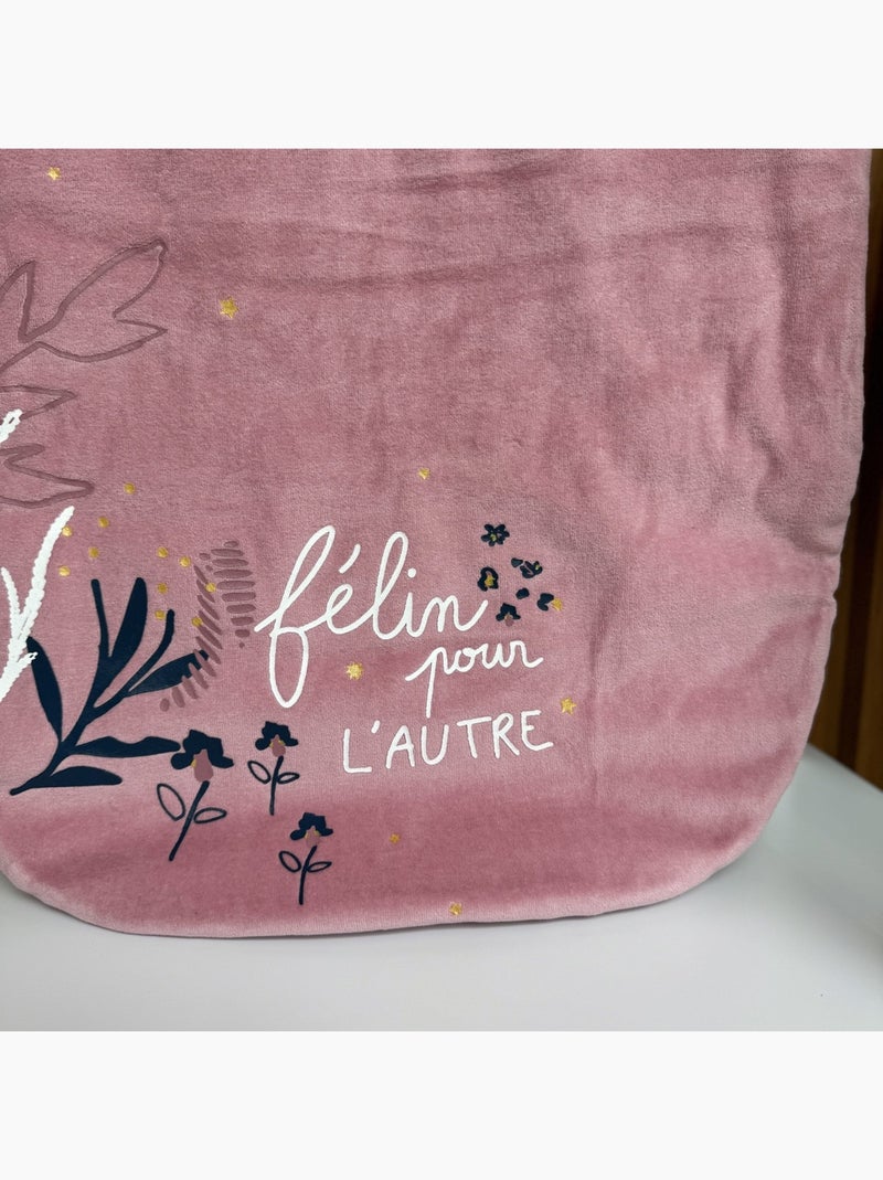 Gigoteuse d'hiver en velours Céleste Rose - Kiabi