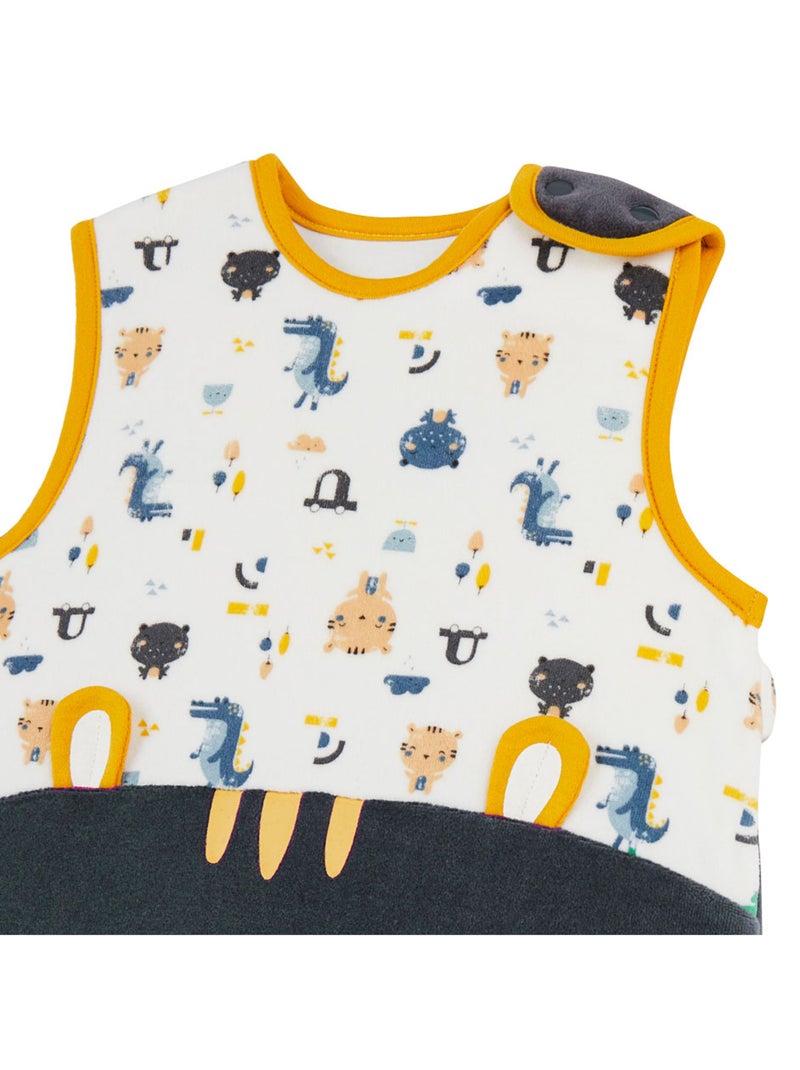 Gigoteuse d'hiver en velours Little Funny Gris Gris - Kiabi