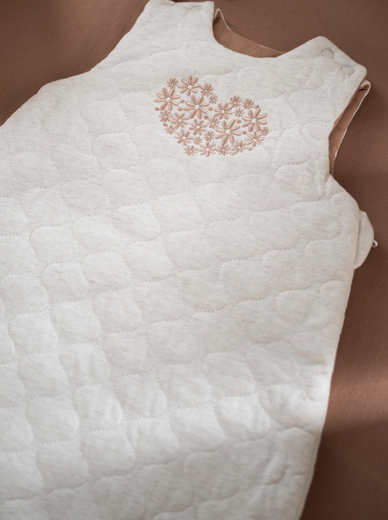 Gigoteuse douillette bébé en coton matelassé - Beige - Kiabi