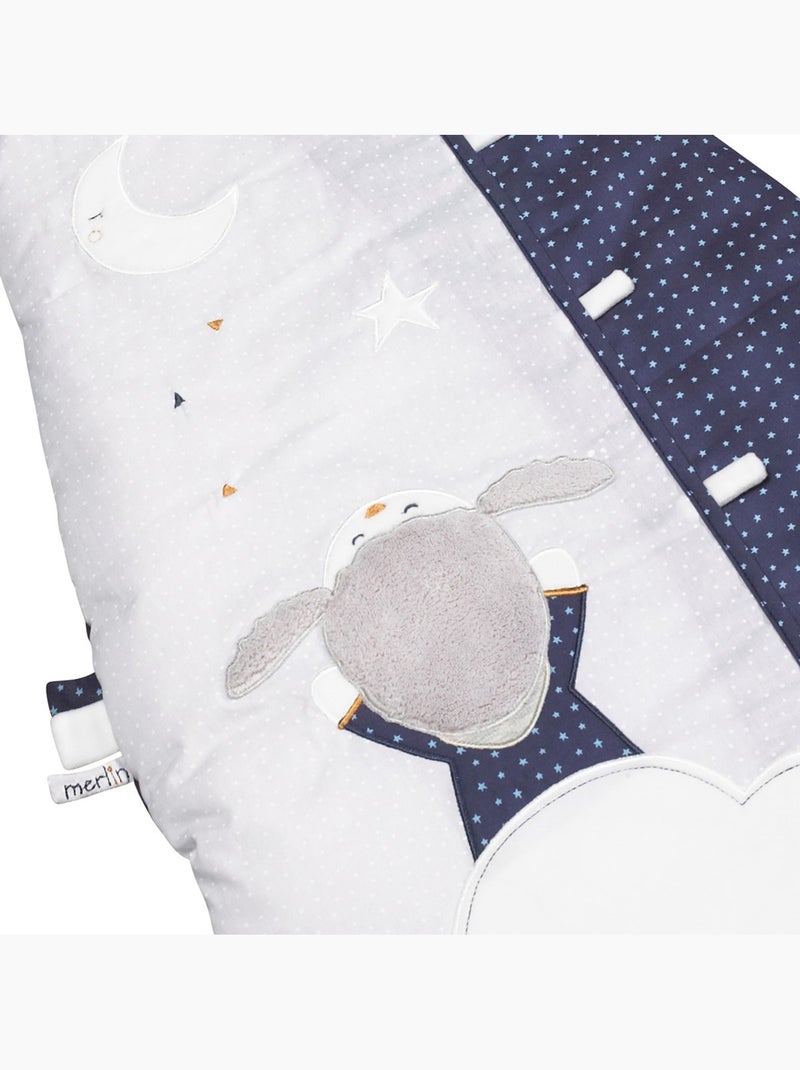 Gigoteuse en coton perle et nuit - SAUTHON Gris Bleu - Kiabi